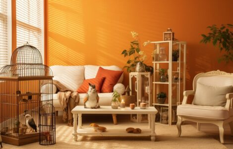 Coexistence entre chats et oiseaux en intérieur