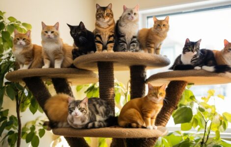 Comment choisir un arbre à chat pour plusieurs chats