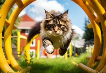 Comment créer un parcours d'agilité pour chats?