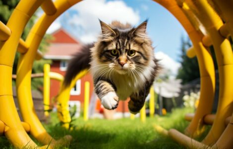 Comment créer un parcours d'agilité pour chats?