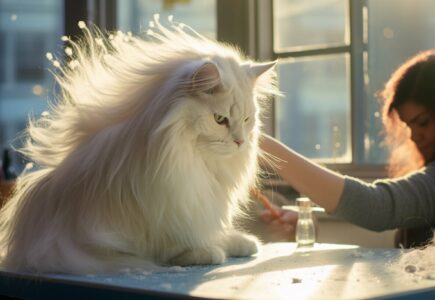 Comment éviter les nœuds dans les poils des chats à poil long