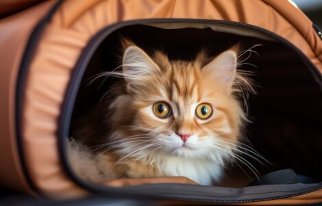 Habituer votre chat à son sac de transport