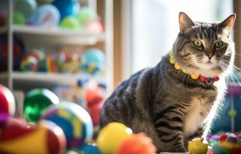 Introduire de nouveaux jouets à un chat senior