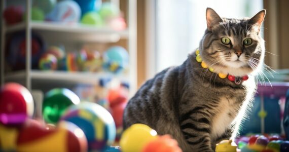 Introduire de nouveaux jouets à un chat senior