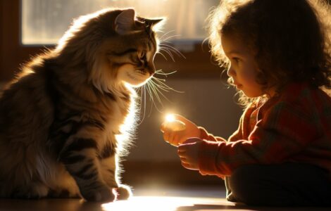 Introduire un nouveau chat à un enfant en bas âge