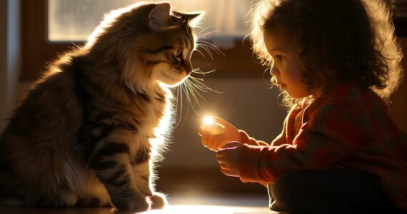 Introduire un nouveau chat à un enfant en bas âge