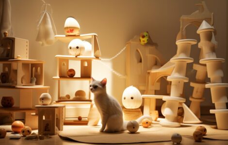 Jouets pour chats d'intérieur : stimuler l'instinct de chasse