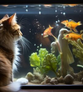 La coexistence entre chats et poissons d'aquarium