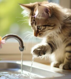La qualité de l'eau du robinet pour les chats