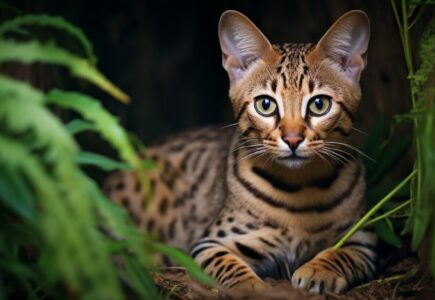 Le caractère curieux et joueur du chat Savannah