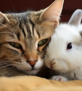 Les astuces pour une cohabitation chat-lapin