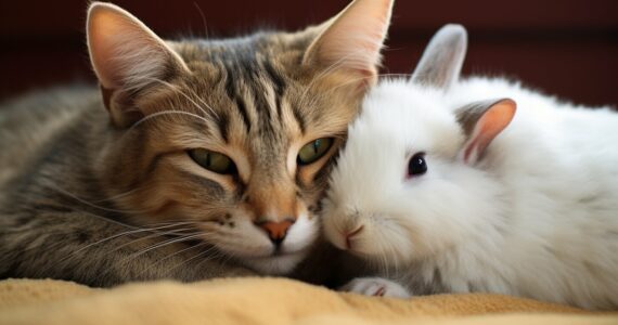 Les astuces pour une cohabitation chat-lapin