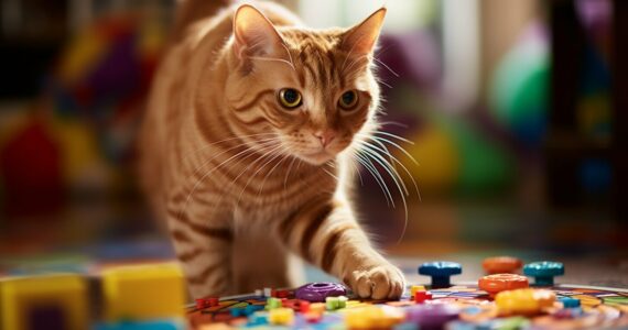 Les avantages des jeux de réflexion pour chats