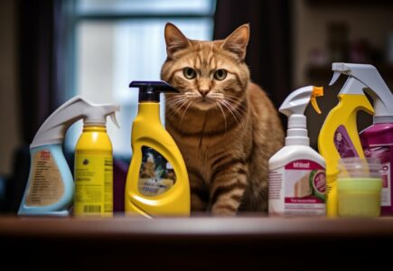 Les dangers des produits ménagers pour les chats d'intérieur