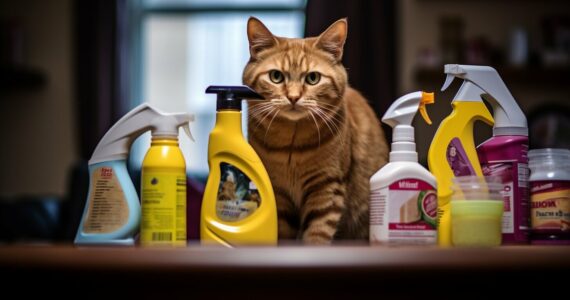 Les dangers des produits ménagers pour les chats d'intérieur