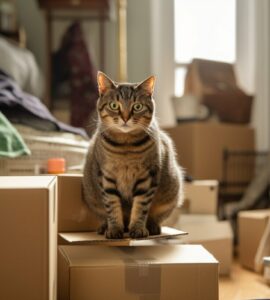 Les effets du déménagement sur les chats