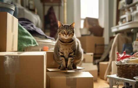 Les effets du déménagement sur les chats