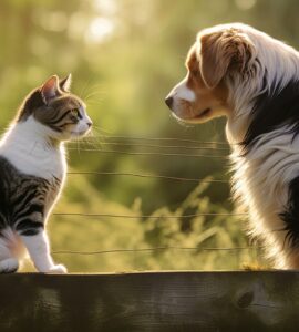 Les étapes pour présenter un chat à un chien