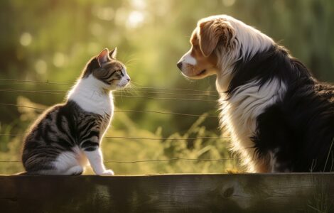 Les étapes pour présenter un chat à un chien