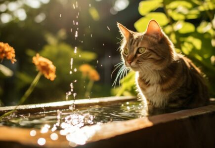 Les fontaines d'eau solaires pour chats : avantages et inconvénients