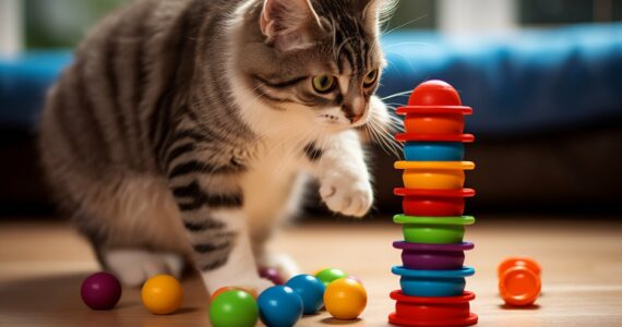 Les jeux pour stimuler l'intelligence du chat