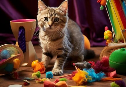 Les jouets pour chats pour stimuler la chasse