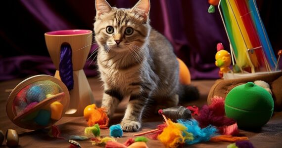 Les jouets pour chats pour stimuler la chasse