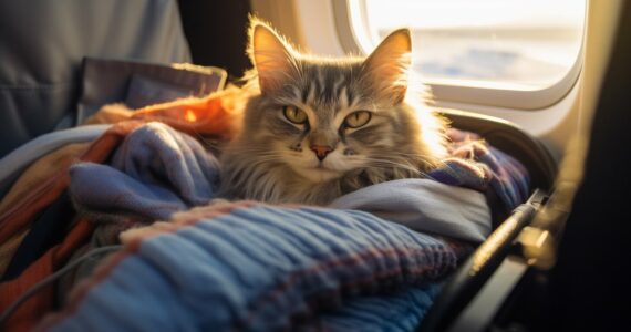 Les précautions à prendre lors d'un voyage en avion avec un chat