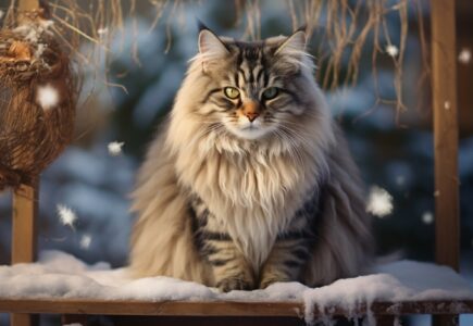 Les précautions pour un chat d'extérieur en hiver