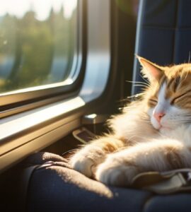Les précautions pour voyager en train avec un chat