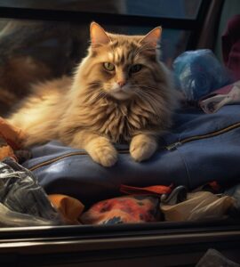 Les préparatifs avant un long trajet avec un chat