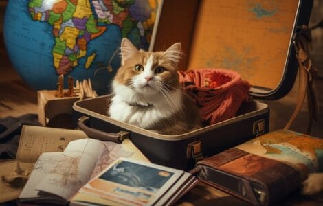 Les préparatifs pour un voyage international avec un chat