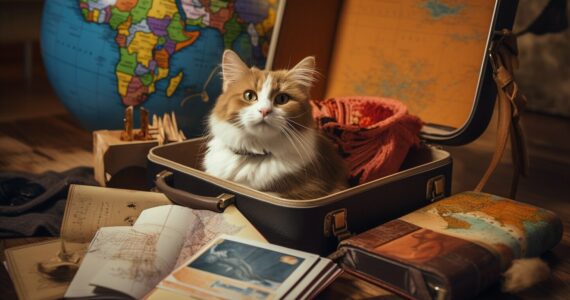 Les préparatifs pour un voyage international avec un chat