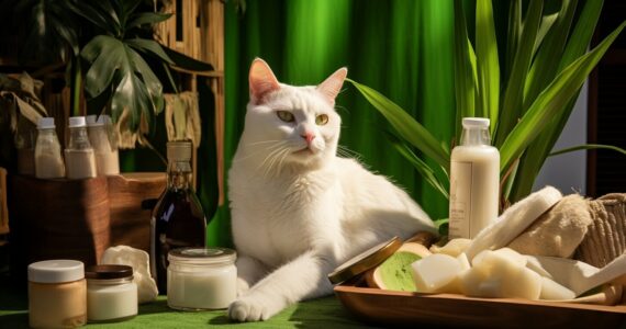 Les produits naturels pour combattre les pellicules chez le chat