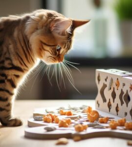 Les puzzles alimentaires pour chats