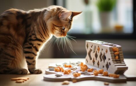 Les puzzles alimentaires pour chats