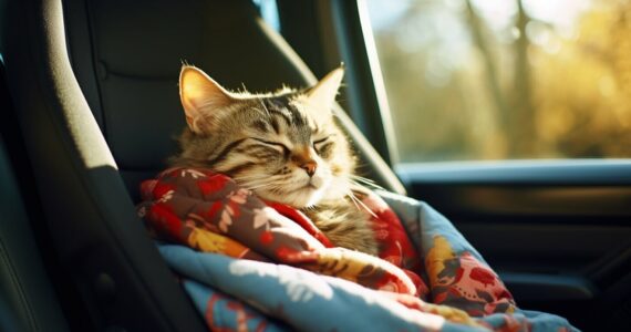 Les solutions pour apaiser un chat en voiture