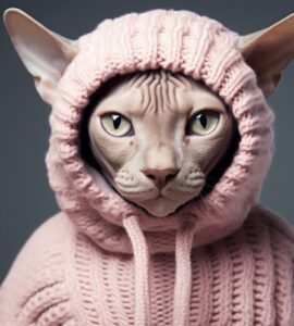 Les vêtements spéciaux pour les chats sans poil