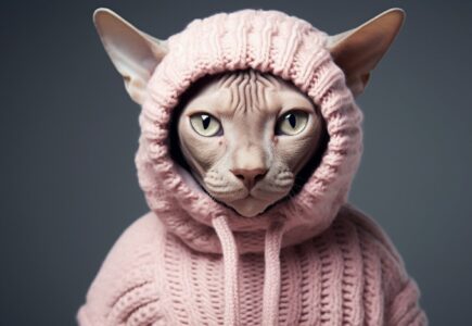 Les vêtements spéciaux pour les chats sans poil