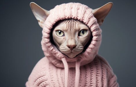 Les vêtements spéciaux pour les chats sans poil