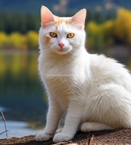 Les yeux fascinants du chat Turc de Van