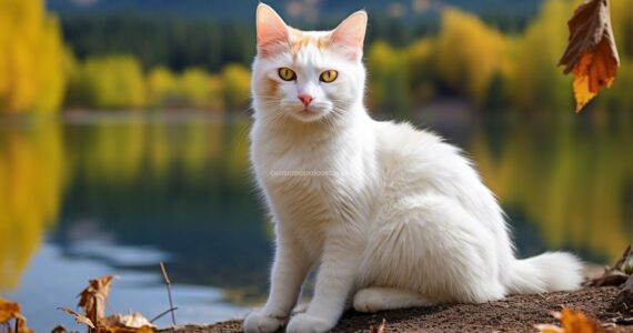 Les yeux fascinants du chat Turc de Van