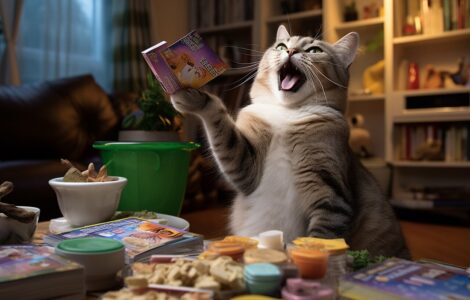 L'utilisation des jouets à herbe à chat