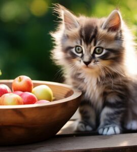 Nourriture bio pour chatons