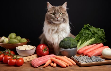 Régimes pour chats avec des problèmes de peau