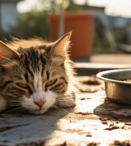 Signes de déshydratation chez les chats