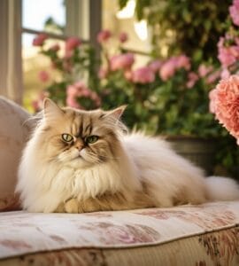 chat persan caractère