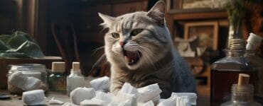 chat qui éternue