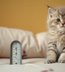 chat qui grandit pas
