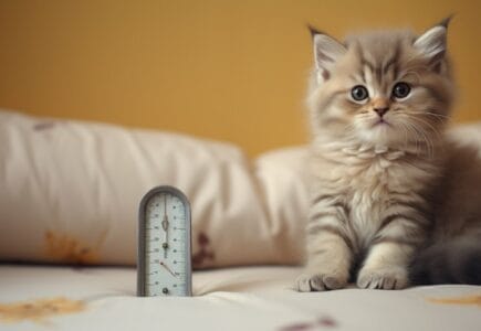 chat qui grandit pas